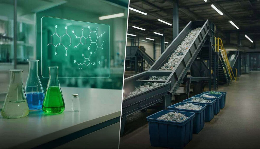 Reciclaje mecánico vs reciclaje químico en qué se diferencian