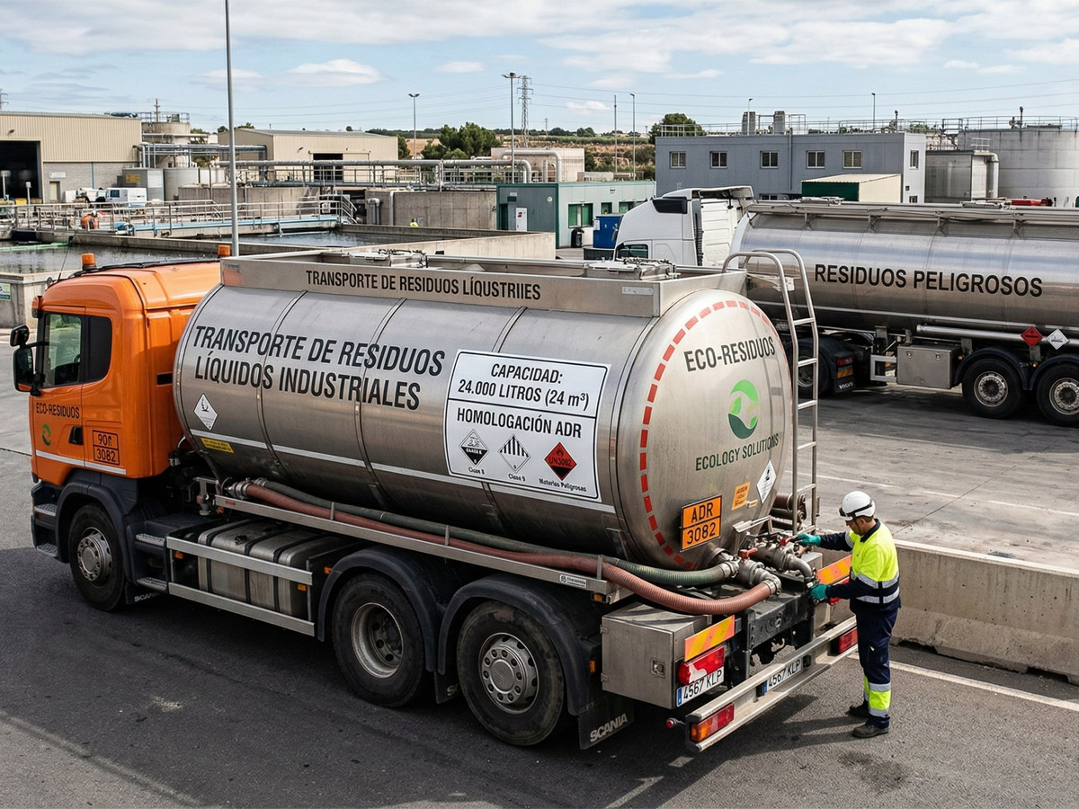 Camiones cisterna para residuos líquidos capacidades y homologación
