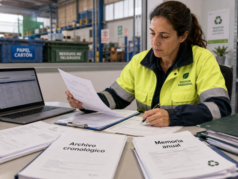 Documentación obligatoria para productores de residuos archivo cronológico y memoria anual 2026