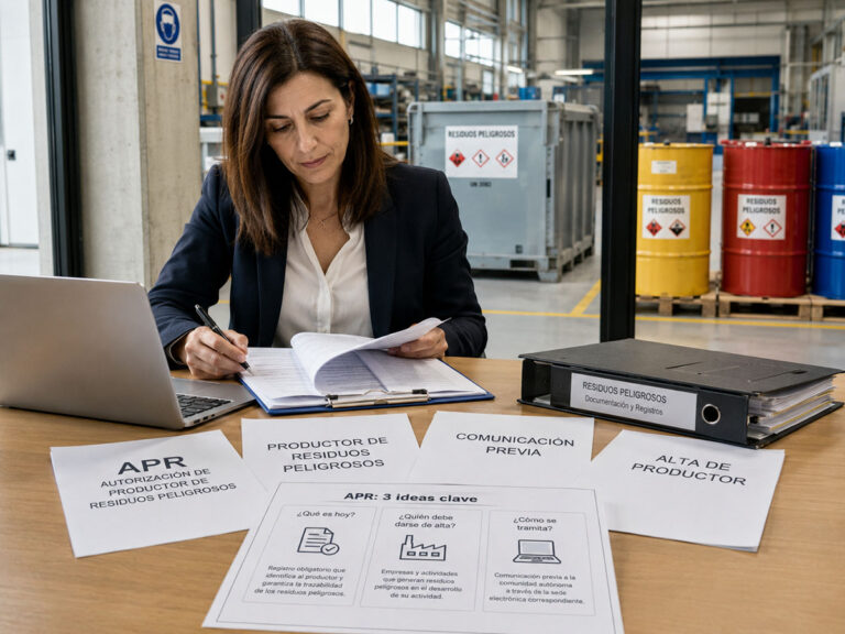 APR cuándo tiene que darse de alta tu empresa como productora de residuos peligrosos