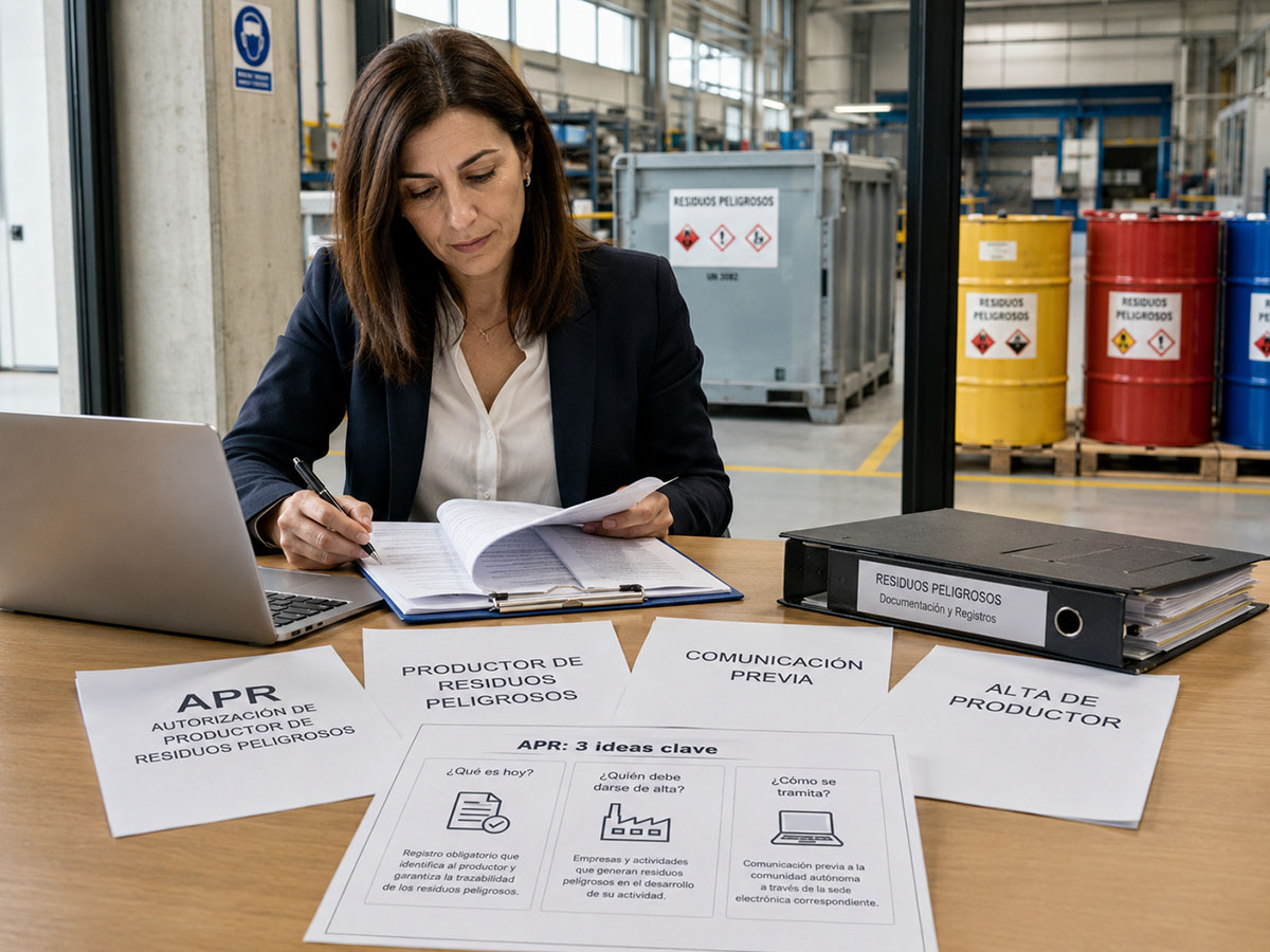 APR cuándo tiene que darse de alta tu empresa como productora de residuos peligrosos