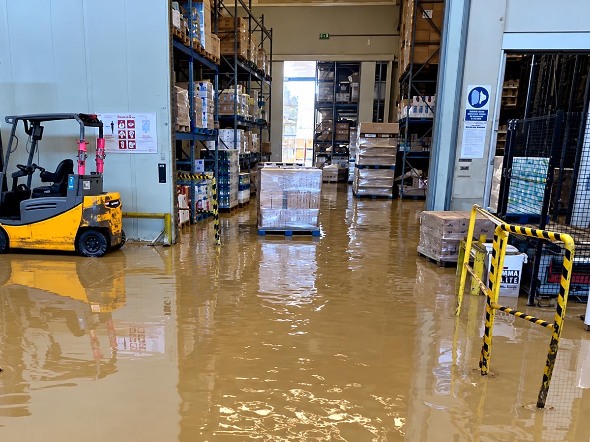 Nave o almacén inundado qué hacer en las primeras 48 horas