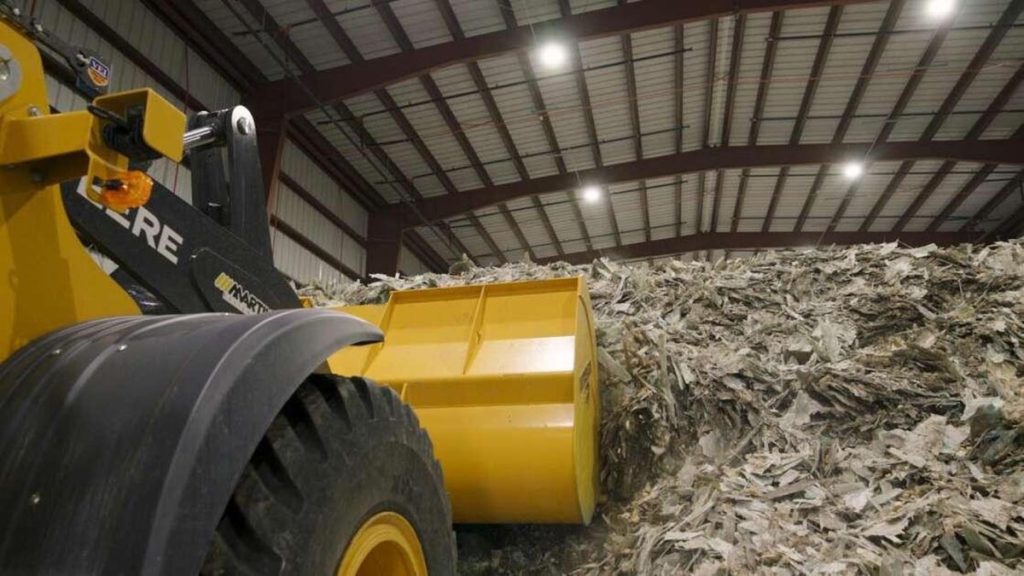 Qué se hace con las palas cuando llegan a una planta de reciclaje